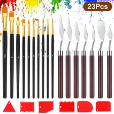 23pcs Palette Knife Paint Brush Scraper Set for Oil Acrylic Painting DIY Artists