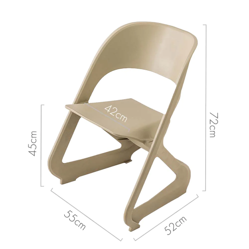 NNEDSZ Set of 4 Dining Chairs Office Cafe Lounge Seat Stackable Plastic Leisure - Picture 2 of 8