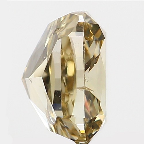 0.62 Ct Natural Loose Cushion Diamond 5.00 MM Brown Green Color Diamond LQ5728 - Picture 4 of 9