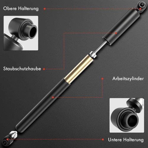 2x Stoßdämpfer Gasdruck Hinten für Mercedes-Benz C-Klasse W203 S203 CL203 CLC - Afbeelding 4 van 8