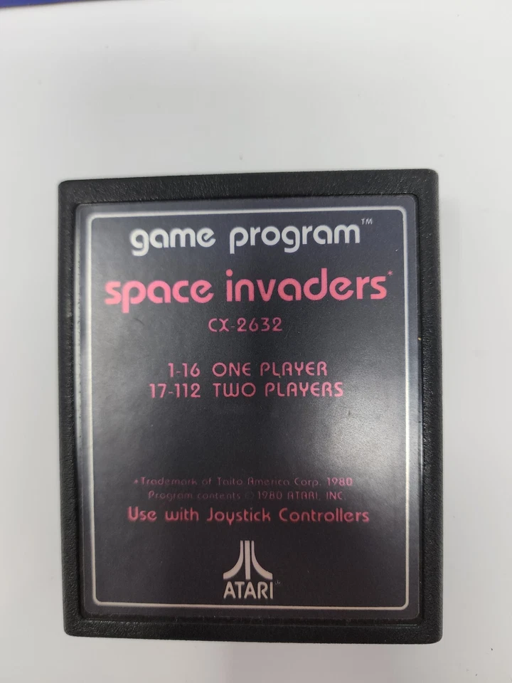 VINTAGE 1980 ATARI SPACE INVADERS VIDEO GAME IN BOX W/ INSTRUCTIONS TESTED - Image 3 of 4