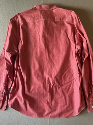 bonobos品 BONOBOS Men's Shirt Extra Large Red Button Down Chambray