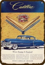 1952 Cadillac Golden Anniversary Car Vintage-look Decorative Replica Metal Sign 1952 Cadillac Golden Anniversary Car Vintage-look Decorative Replica Metal Sign