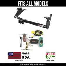 For 09-12 INFINITI FX35 Trailer Hitch + 4Way Wiring Fits All Models Curt Tow Kit