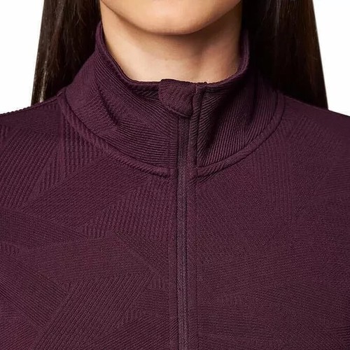 Mondetta Women's Full-Zip Jacquard Active Jacket, Potent Purple, Size Large - Picture 2 of 3