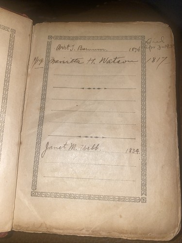 Birthday Greetings The Poetical Poetry Collection Sayings c 1800’s leather book - Picture 3 of 9