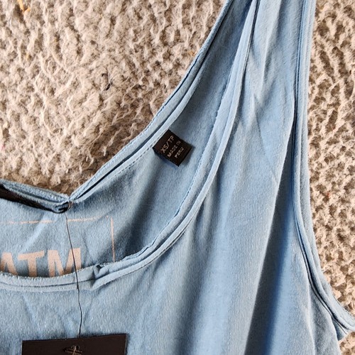 ATM Anthony Thomas Melillo Jersey Jumpsuit Women's XS Antique Blue Drawstring~ - Picture 10 of 16