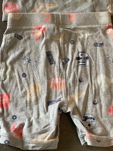 Gap Kids Star Wars Short Sleeve Grey Pajama Set Size 8T - Picture 7 of 7