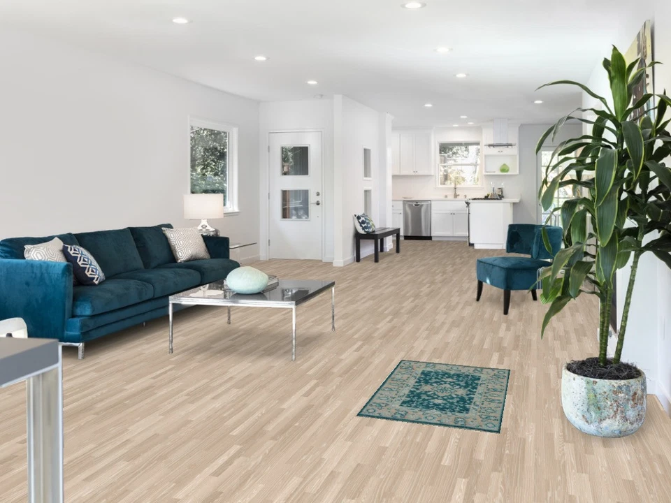 Vegetable Dye Handmade Blue / Teal Oushak Foyer Rug 2x3 Ft Transitional Rug - Image 2 of 4