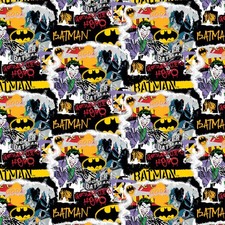 Batman The Joker Packed Cotton Fabric