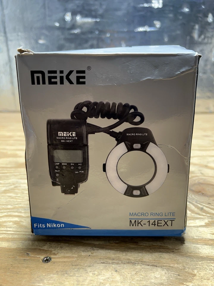 MEKE MK-14EXT-N I-TTL Macro Ring Flash Compatible with Nikon D7100 BoxDamaged - Image 2 of 4