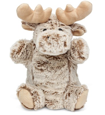 DolliBu Moose Plush Hand Puppet For Kids - Soft Plush Stuffed Animal Hand Pup...