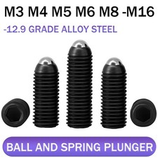Ball and Spring Plunger 12.9 Grade Alloy Steel M3 M4 M5 M6 M8 -M16 Ball Plungers