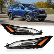 Headlights Assembly Fit for 2021-2023 Nissan Rogue, Headlamp Assembly Pair 