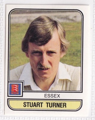 1983 Panini World of Cricket #29 STUART TURNER * ESSEX
