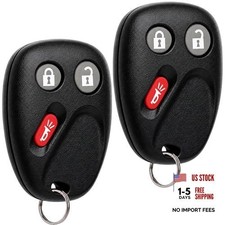Key Fob Keyless Entry Remote fits 2003-2006 Chevy Tahoe Suburban 2-Pack Black