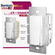 Dimmer Light Switch  24V 60W Dimmable LED Driver 2 in 1, UL Listed Single-Pole