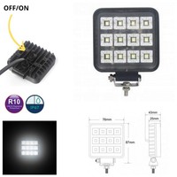 LED Arbeitsscheinwerfer 12V 24V Zusatzscheinwerfer PKW Traktor LKW Bagger E9