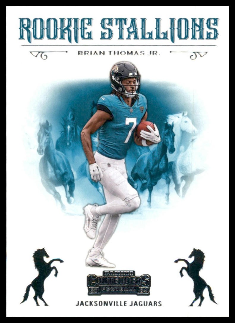 2024 Panini Contenders #14 Brian Thomas Jr. Rookie Stallions