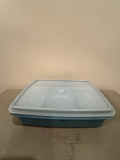 Vintage Tuppercraft Blue Stow-N-Go Organizer Tupperware 767