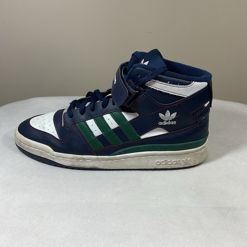 Adidas Forum Mid Sneaker Herren 12 Collegiate Navy Grün Basketballschuhe H03810 - Bild 1 von 20