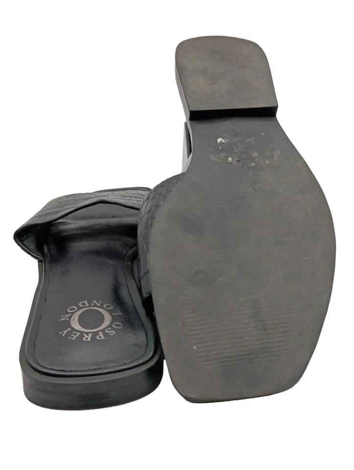 OSPREY Sandalias cómodas Mujeres Sandalias Talla EU 38 negro look casual - Imagen 2 de 4