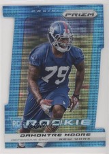 2013 Panini Prizm Rookie Light Blue Pulsar Die-Cut 14/15 Damontre Moore #220 a8r