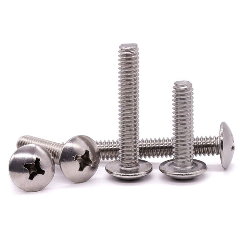 Viti per macchina a testa reticolare 1/4-20 x 1, azionamento Phillips, filettatura completa di macchina, 1... - Foto 4 di 8