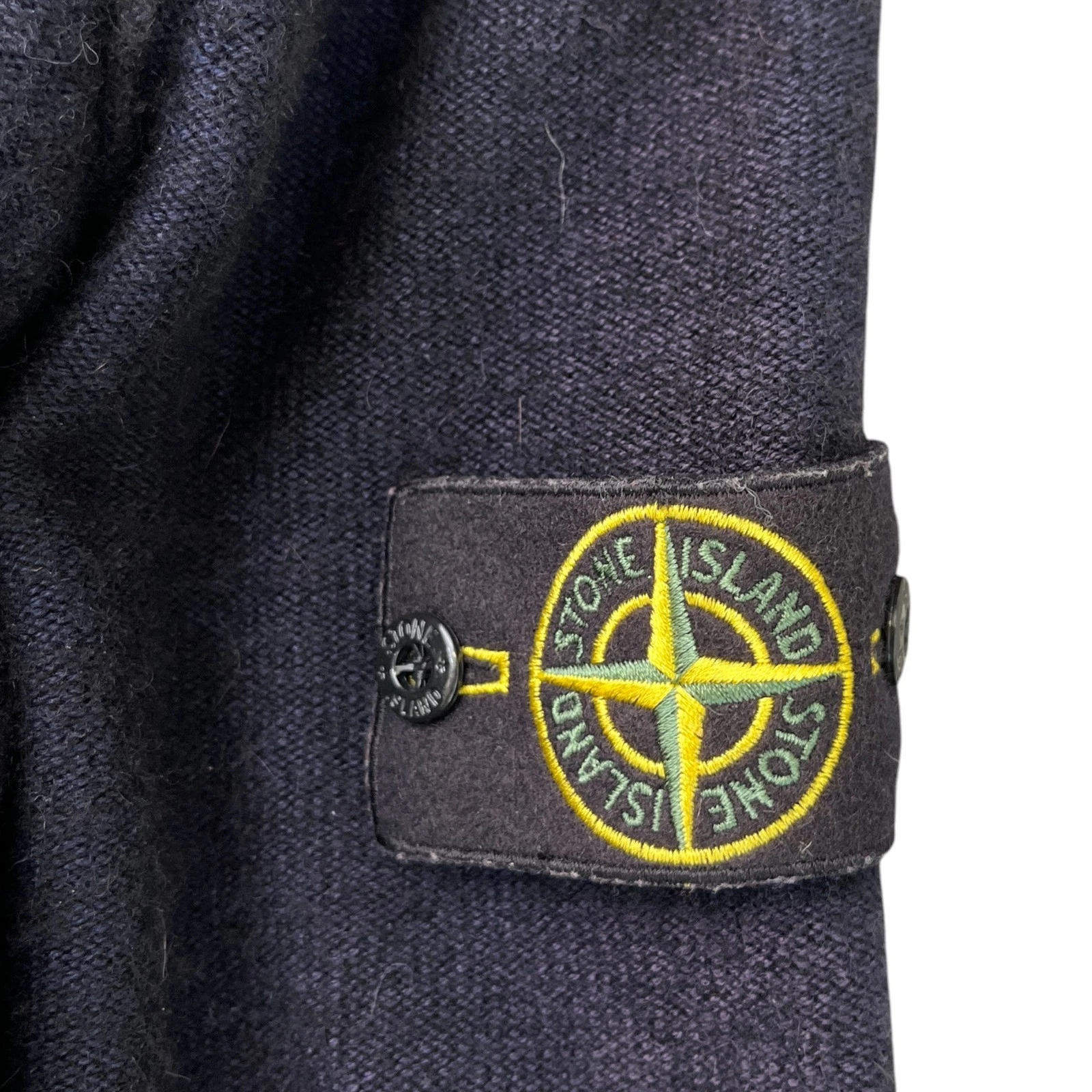 Maglione Stone Island Uomo Logo Applique Navy XXL
