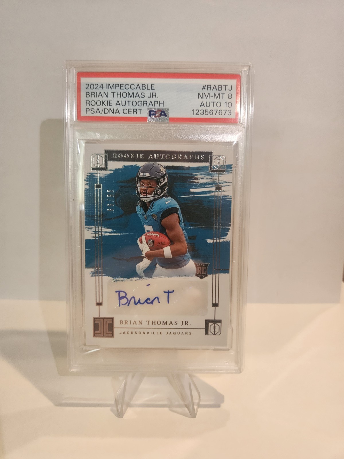 2024 Panini Impeccable - Rookie Autographs Brian Thomas Jr. #RA-BTJ /99 (AU, RC)