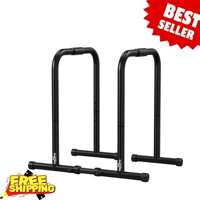 NEW Heavy Duty Dip Station Stand Functional Fitness Dip Bar Parallette