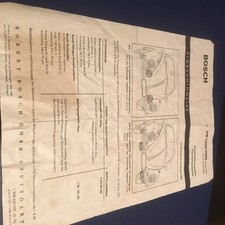 Orig. Bosch Einbauhinweise Zusatz- Fernscheinwerfer f. VW Käfer 1300-1500, 12V