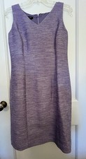 Talbots Petites Lavender V-Neck Sleeveless Dress Fully Lined SZ-6P