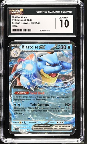 Blastoise ex graded CGC 10 for sale on eBay