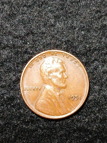 1951 Wheat Penny no Mint Mark Multiple Errors