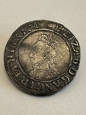 Elizabeth I Shilling 1590-1592 fine silver shilling