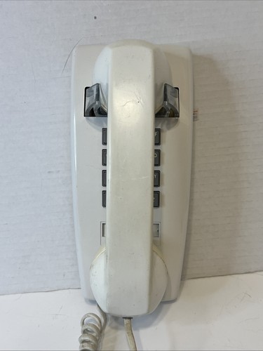 Vintage Cortelco ITT Drucktasten Wandtelefon 255400-MBA-20M 4-92 weiß Telefon - Bild 2 von 9