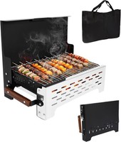 Klappgrill Edelstahl Tragbar Faltbar FüR Camping Bbq Tischgrill Outdoor