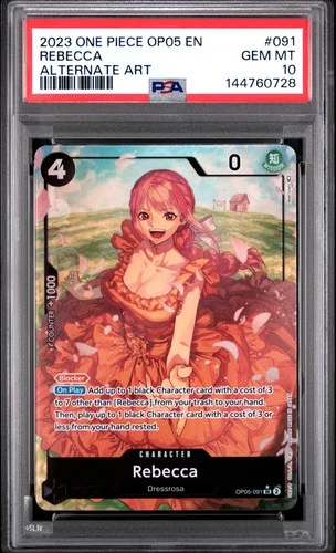 PSA 10   Rebecca   OP05-091   Alternate Art   One Piece
