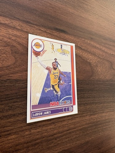 2021-22 Panini NBA Hoops Basketball LeBron James #136 Los Angeles Lakers NM - Picture 3 of 5