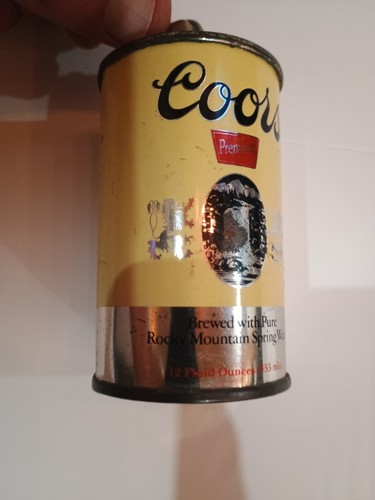3" Mini Coors Premium Metal Beer Can Bic Lighter Holder Vtg Barware Banquet Beer - Picture 3 of 7