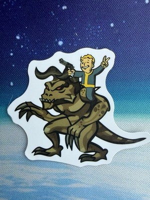 Fallout Sticker Vault Boy TV Show Game Decal Post Apocalypse Gamer Deathclaw