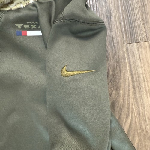 Houston Texans Nike Boys Large Green Salute to Service Hoodie Dri Fit OnField - Picture 4 of 7