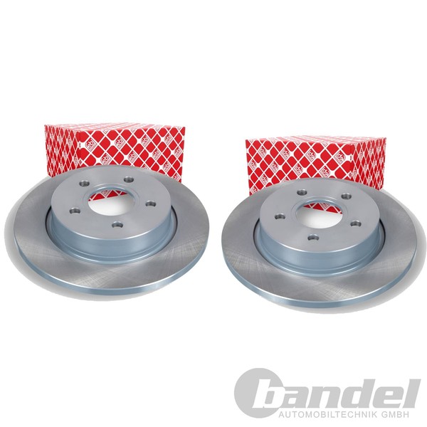 2X febi Bremsscheiben Ø271Mm Hinten Passend FÜR Ford Focus-image