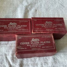 vtg Leitz Leica - Cover Glass Plates for Slide Mounting - 2x2"- approx. 300