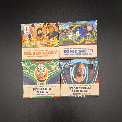 LOT OF 4! Dr Squatch Limited Edition Soap Bars 5oz Bars **FREE SHIPPING**