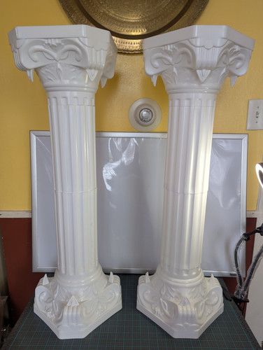 NIB Collapsible 34" GREEK ROMAN Plastic COLUMNS DECORATION WEDDING DECOR PARTY - Picture 1 of 24
