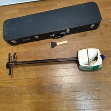 Tsugaru Shamisen Futozao Thick Neck Bachi  Case Japanese String Instrument