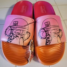 SKECHERS X DR. Bombay SNOOP DOGG Frenzy Lifestyle Pink Slides SANDALS 10 MENS Nw