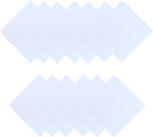 Premium Men's Cotton Hankies 13 Pack - Elegant for Pocket Squares or Casual Use - Picture 3 of 7